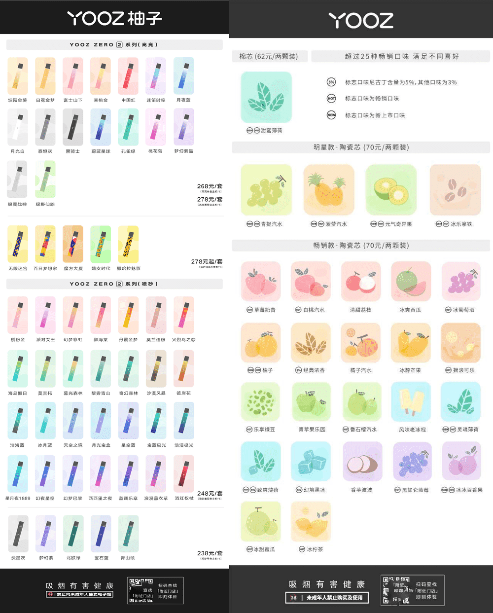 柚子二代官方价格？yooz实体店价格介绍-电子烟网|悦客|悦刻RELX|柚子yooz|小野|绿萝|非我JVE|福禄flow|魔笛MOTI|火器ammo|