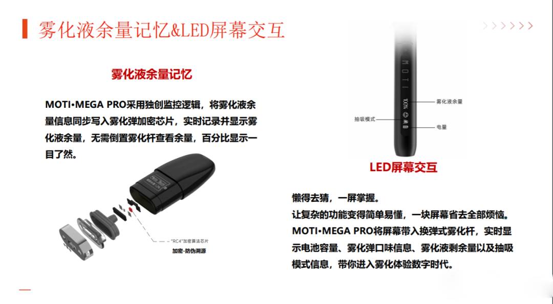 moti魔笛MEGA Pro电子烟：LED屏幕交互与烟弹烟液余量记忆-电子烟网|悦客|悦刻RELX|柚子yooz|小野|绿萝|非我JVE|福禄flow|魔笛MOTI|火器ammo|